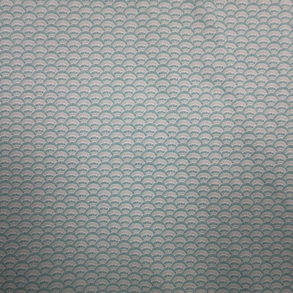 Southern Marsh Polo Shirt Performance Mens L Mint Green Scallop Pattern AOP - Picture 4 of 7